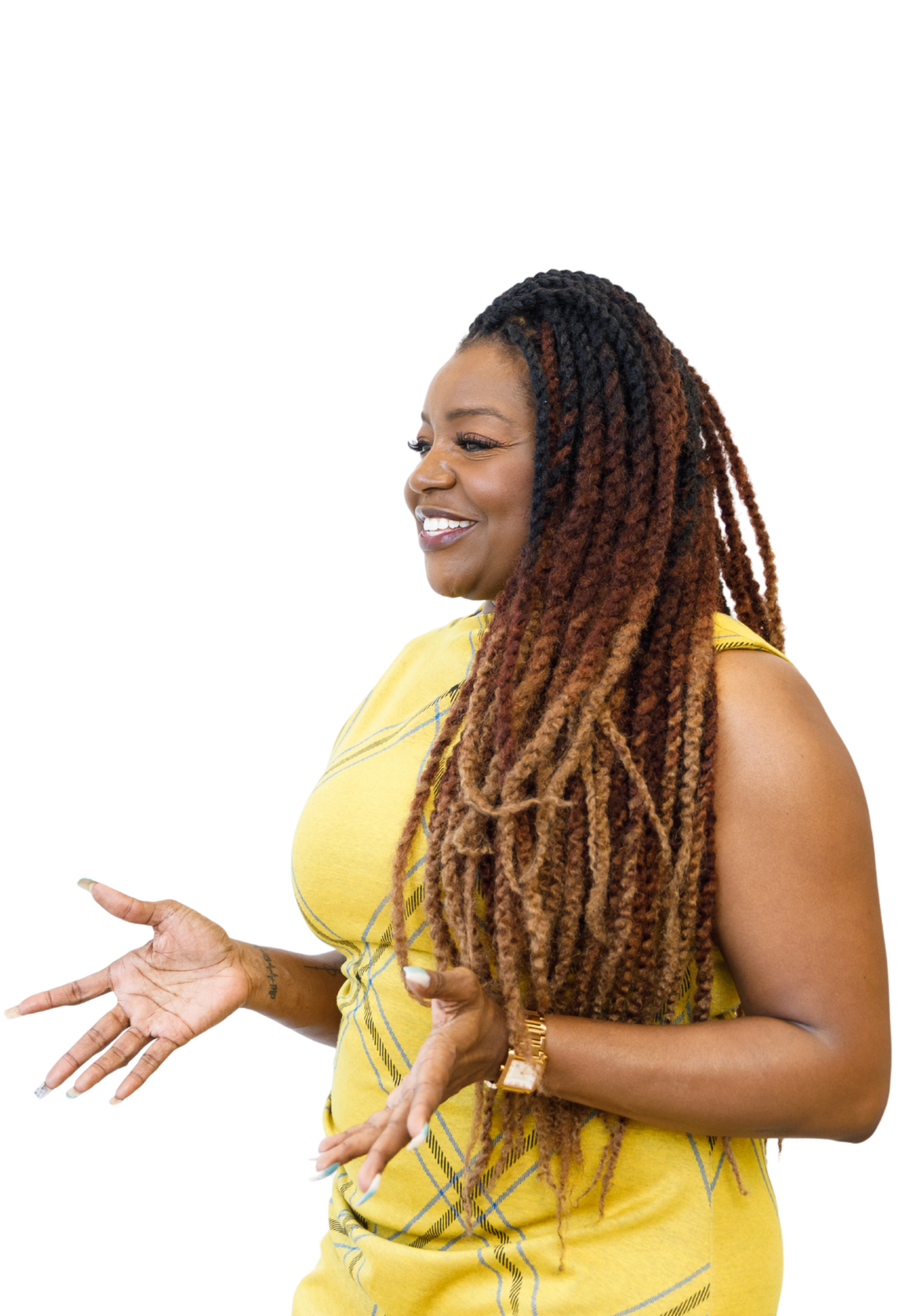 Transparant Team Rayvéne Whatley LPC speaking and presenting on workplace stress relief, emotional literacy, and burnout prevention for organizations in Georgia (30305, 30092, 30076, 30309)